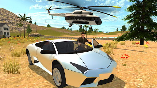 Helicopter Flying Simulator: Car Driving - Gameplay image of android game