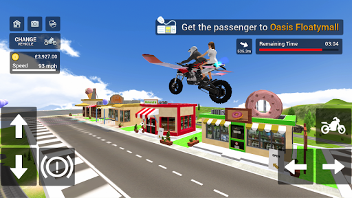 Flying Motorbike Simulator - عکس بازی موبایلی اندروید