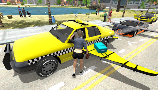 Flying Car Transport Simulator - Gameplay image of android game