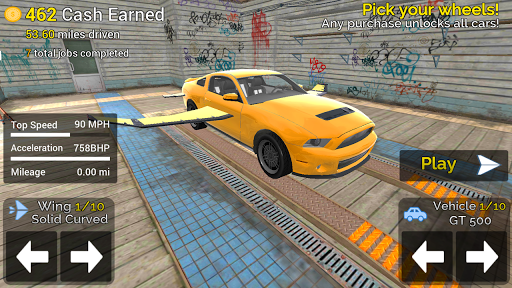 Flying Car Transport Simulator - Gameplay image of android game