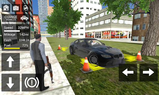 Gangster Crime Car Simulator - Gameplay image of android game
