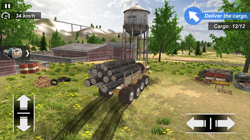 Offroad Truck Driving Simulator - Gameplay image of android game