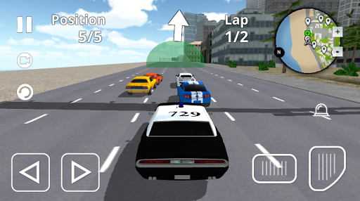Police Car City Driving - Gameplay image of android game