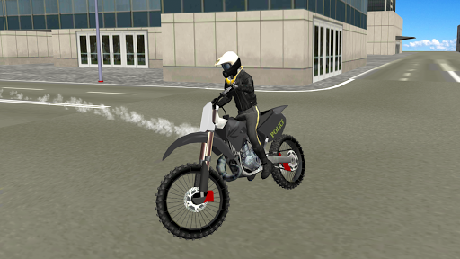 Police Motorbike City Driving - Gameplay image of android game