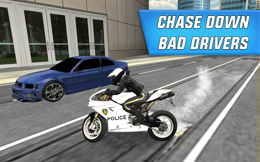 Police Bike City Driving - Gameplay image of android game