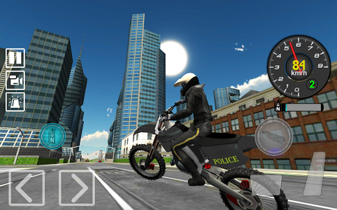 Police Bike City Driving - Gameplay image of android game