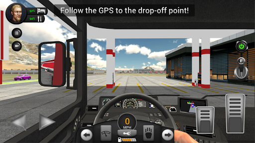 Real Truck Driving Simulator - Gameplay image of android game