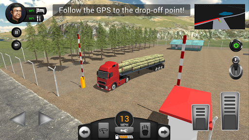 Real Truck Driving Simulator - Gameplay image of android game