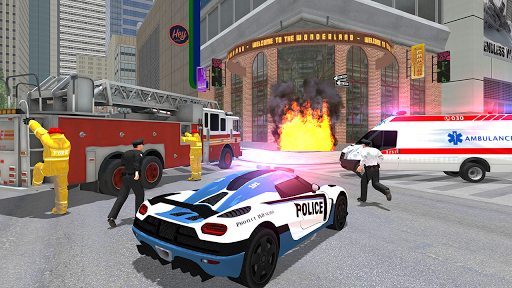 UK Police Car Crime Driving - Gameplay image of android game