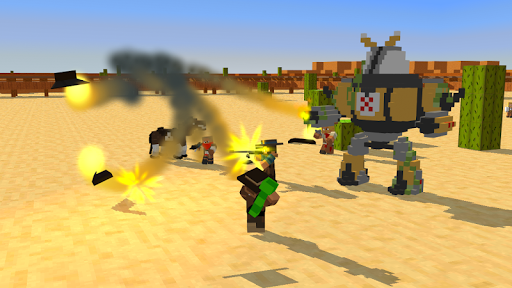Block Western Cowboy Shooter - Gameplay image of android game