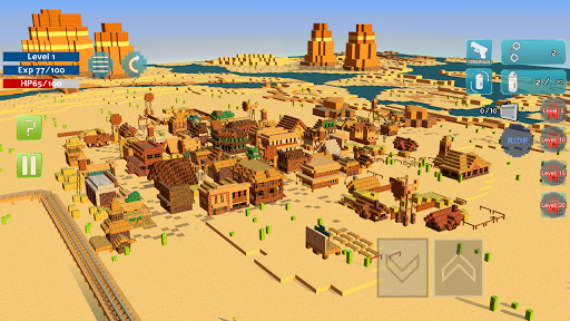 Block Western Cowboy Shooter - Gameplay image of android game