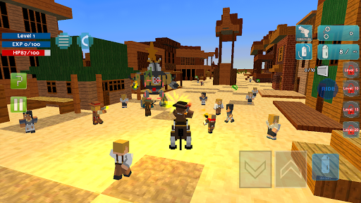Block Western Cowboy Shooter - Gameplay image of android game