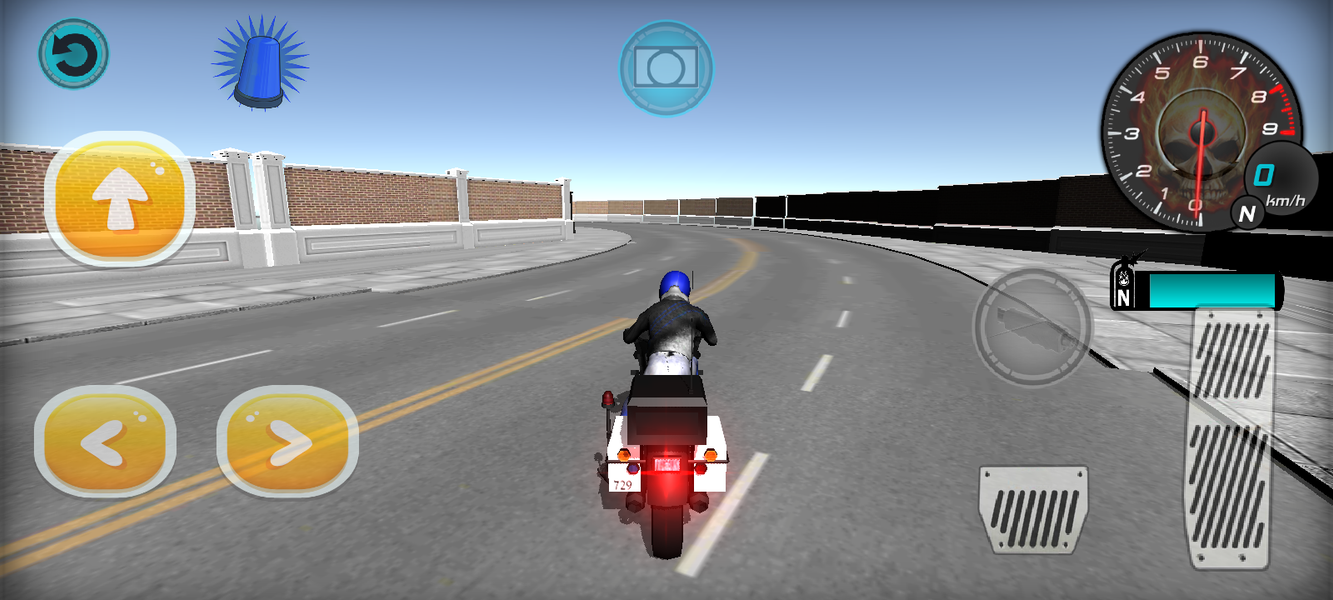 Pick Race (motorbicycle game) - Gameplay image of android game