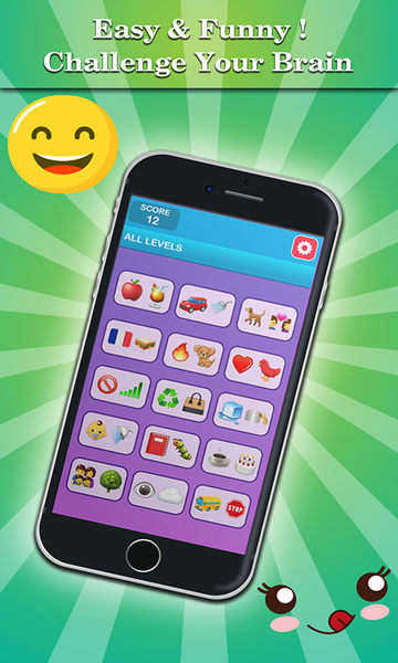 Emoji Puzzle guess the answer! - Gameplay image of android game