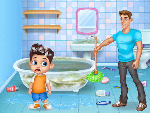 Daddy’s Helper Fun - Messy Room Cleanup - Gameplay image of android game