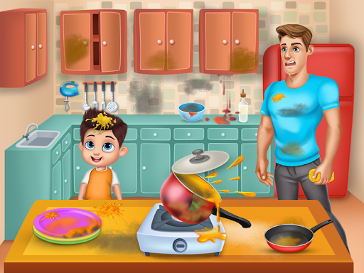 Daddy’s Helper Fun - Messy Room Cleanup - Gameplay image of android game