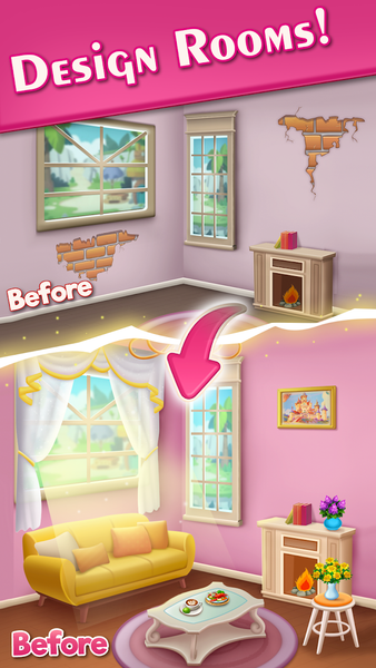 Girl home cleaning game - Gameplay image of android game