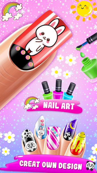 Nail polish game nail art - Gameplay image of android game