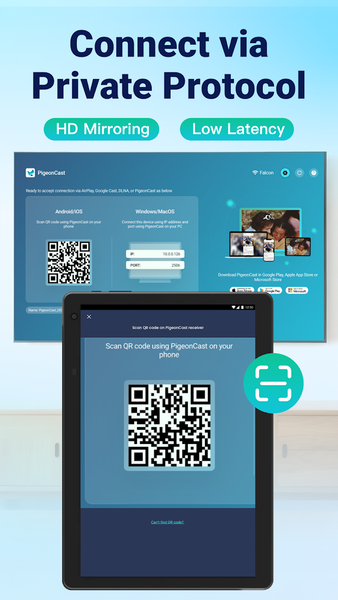 Screen Mirroring: PigeonCast - Image screenshot of android app