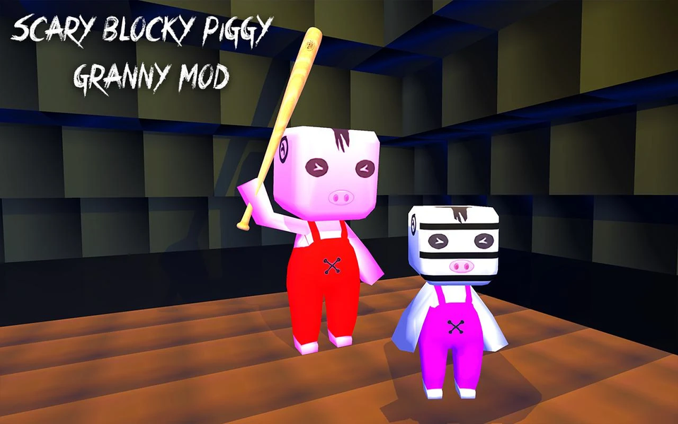 Scary Blocky Piggy Escape Mod - Gameplay image of android game