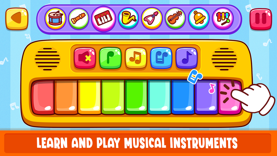 Piano Kids Toddler Music Games - عکس بازی موبایلی اندروید