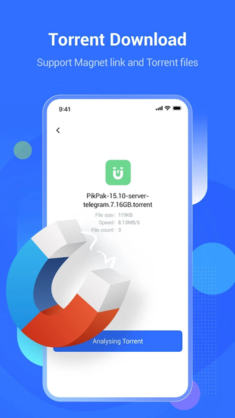 PikPak-Safe Cloud, Video Saver - عکس برنامه موبایلی اندروید
