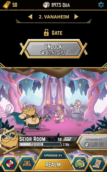 Viking Gods - Idle Tap Game - Gameplay image of android game