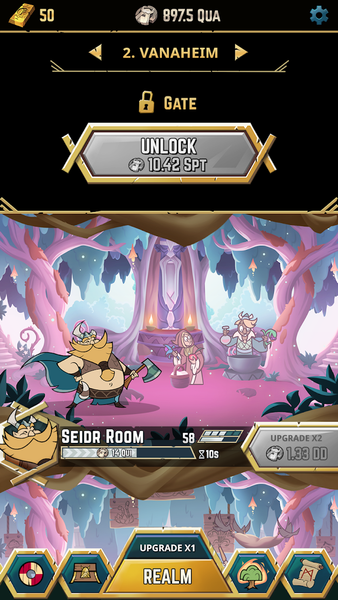 Viking Gods - Idle Tap Game - Gameplay image of android game