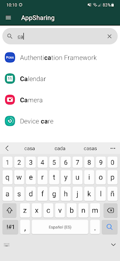 App Sharing / Send APK - عکس برنامه موبایلی اندروید