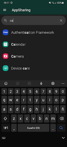 App Sharing / Send APK - عکس برنامه موبایلی اندروید