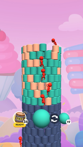 Pillar Smash - Throw Ball - Gameplay image of android game