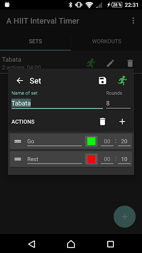 A HIIT Interval Timer - عکس برنامه موبایلی اندروید