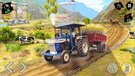 Off-road Tractor Driving Games - Gameplay image of android game