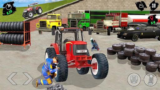 Off-road Tractor Driving Games - Gameplay image of android game