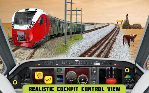 Cockpit Train Simulator - Gameplay image of android game