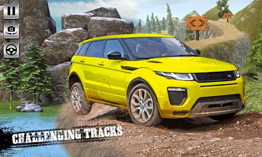 Offroad Jeep Driving Jeep Game - Gameplay image of android game