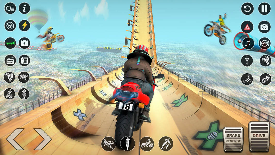 Mega Ramps : Bike Stunt Game - Gameplay image of android game