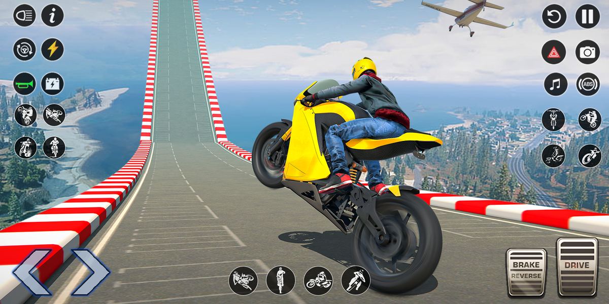 Mega Ramps : Bike Stunt Game - Gameplay image of android game