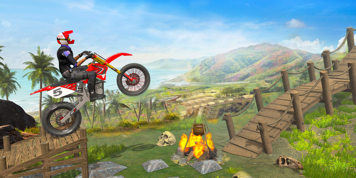 Mega Ramps : Bike Stunt Game - Gameplay image of android game