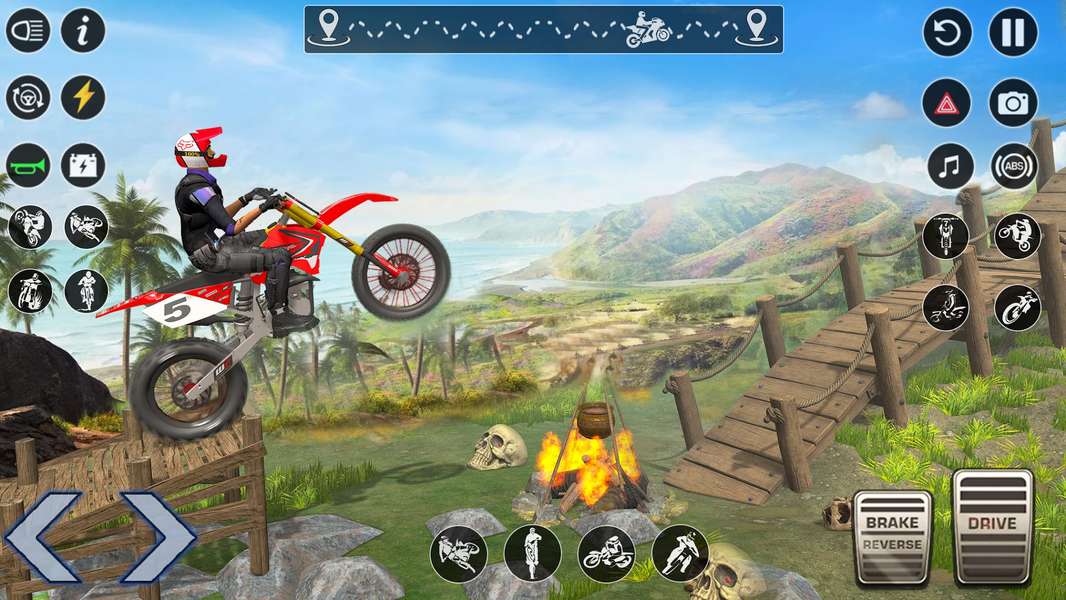 Mega Ramps : Bike Stunt Game - Gameplay image of android game
