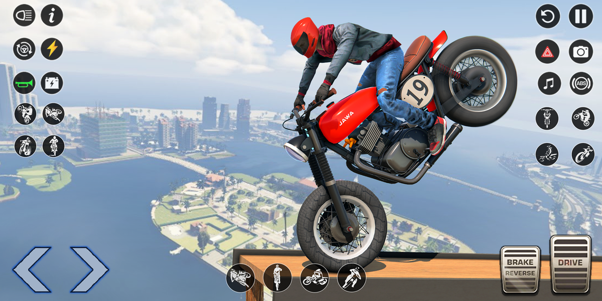Mega Ramps : Bike Stunt Game - Gameplay image of android game