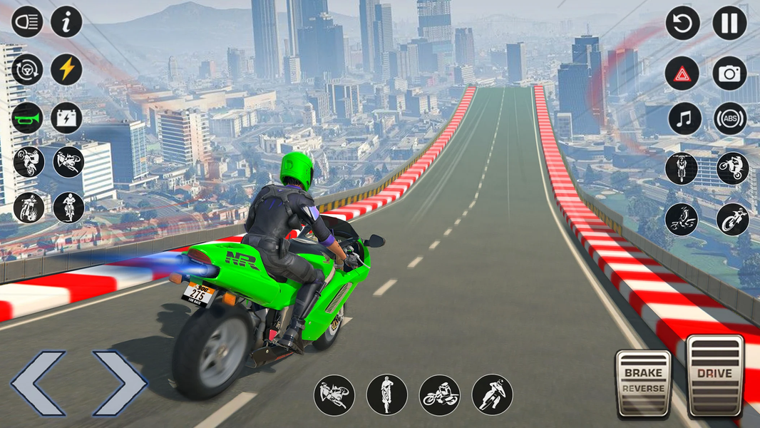 Mega Ramps : Bike Stunt Game - Gameplay image of android game