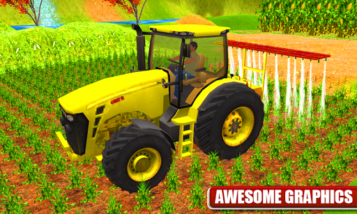 Real Tractor Farming Sim Drive - Gameplay image of android game