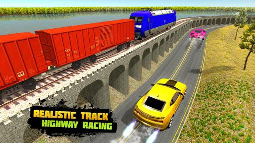 Train Racing 3d- Bus Vs Train - Gameplay image of android game
