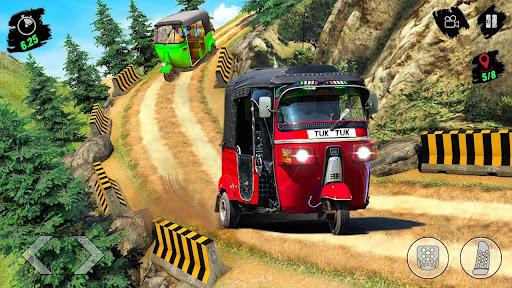 Real Rickshaw Simulator Games - Gameplay image of android game