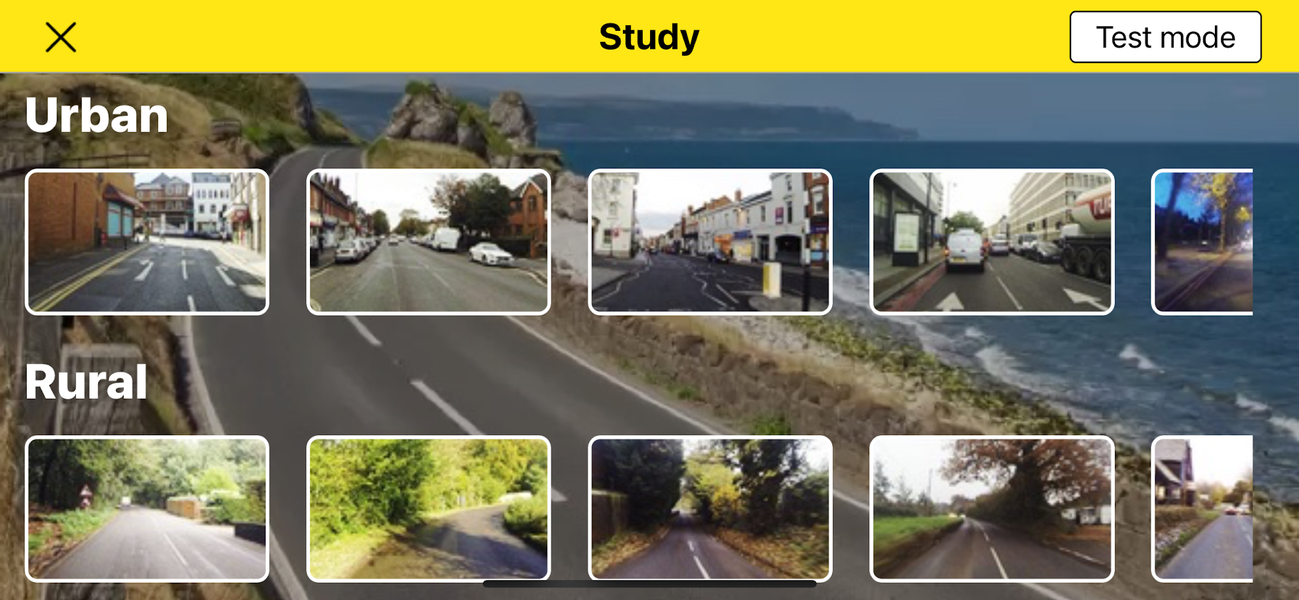 Hazard Perception Test 2025 UK - Image screenshot of android app