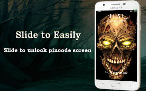 Lock Screen - Skull Pin Lock S - عکس برنامه موبایلی اندروید