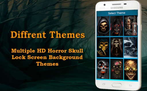 Lock Screen - Skull Pin Lock S - عکس برنامه موبایلی اندروید