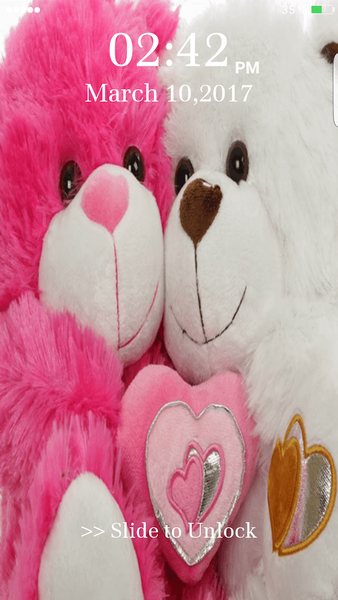 Teddy Bear Pin Lock Screen - عکس برنامه موبایلی اندروید