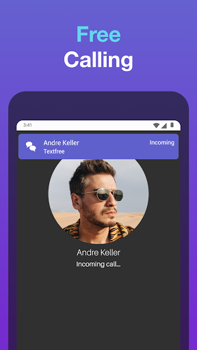 Text Free: Second Phone Number - Image screenshot of android app